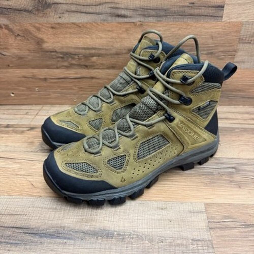 Vasque Breeze Mens 9.5 M 7544 VasqueDry Waterproof Leather Hiking Boots Olive